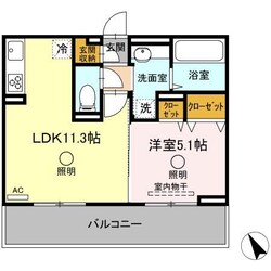 ザ　サンハート八代の物件間取画像